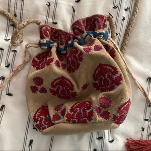 Free People crossbody bag with tassels!